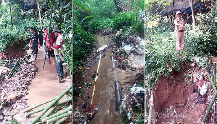 Longsor Putuskan Irigasi Perkebunan Warga