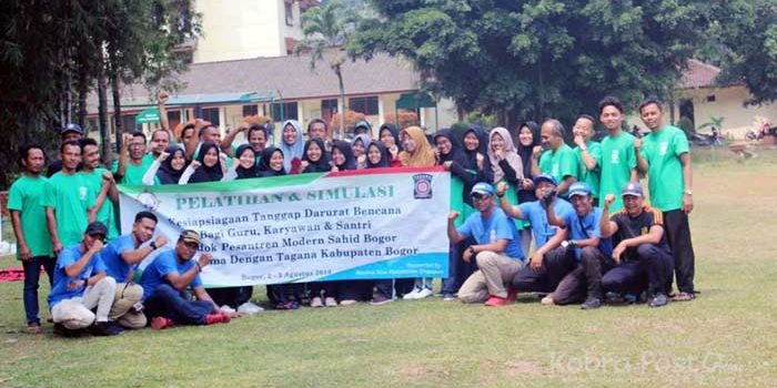 Pondok Pesantren Modern Sahid Bogor Gelar Pelatihan Mitigasi Bencana