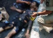 Anggota Polisi Terbakar Saat Amankan Demo di Cianjur