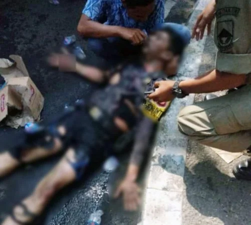 Anggota Polisi Terbakar Saat Amankan Demo di Cianjur