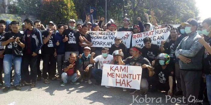 Aksi Damai Karyawan PT Tang Mas Cidahu