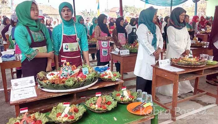 Wanti Susiawati Calon Kades Cibeber I, Gelar Lomba Tumpeng