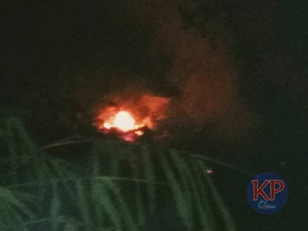 Tanah Kosong di Pondokaso Sukabumi Terbakar