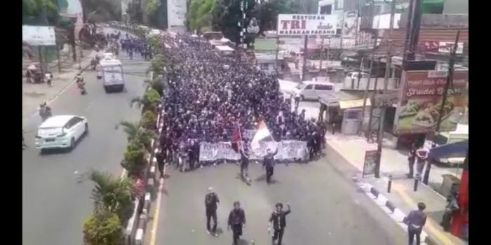 Ratusan Mahasiswa UNPAK Tolak RUU KUHP
