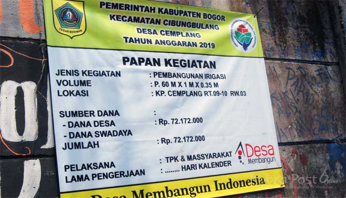 Pembangunan Saluran Irigasi Desa Cemplang Diduga Tidak Sesuai Spek