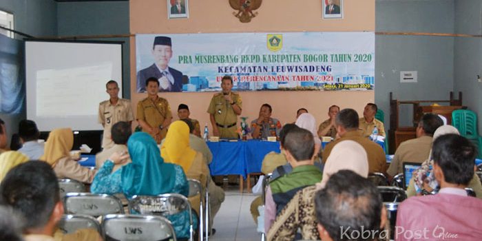 Kecamatan Leuwisadeng Gelar Pra Musrenbang 2021
