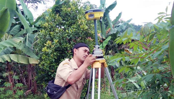 Pengukuran lahan relokasi