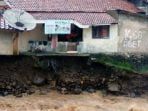 Sungai Ciliwung Meluap, Tebing di Lebak Pilar Sempur Longsor
