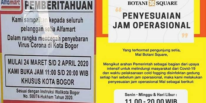 Pusat Perbelanjaan di Kota Bogor Batasi Jam Operasional