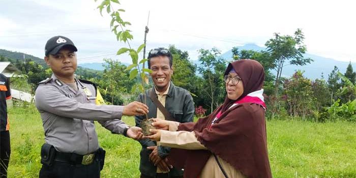 Kegiatan Pramuka MA Al Atiqiyah di Tutup Dengan Penanaman Pohon