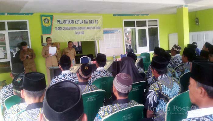 Pelantikan RT dan RW