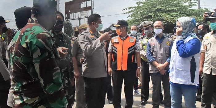 Bupati Bogor Tinjau Check Point di Bambu Kuning Bojong Gede
