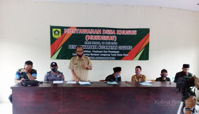 Verifikasi Data Penerima BLT, Desa Mekarjaya Gelar Musdesus Desa Mekarjaya Gelar Musdesus