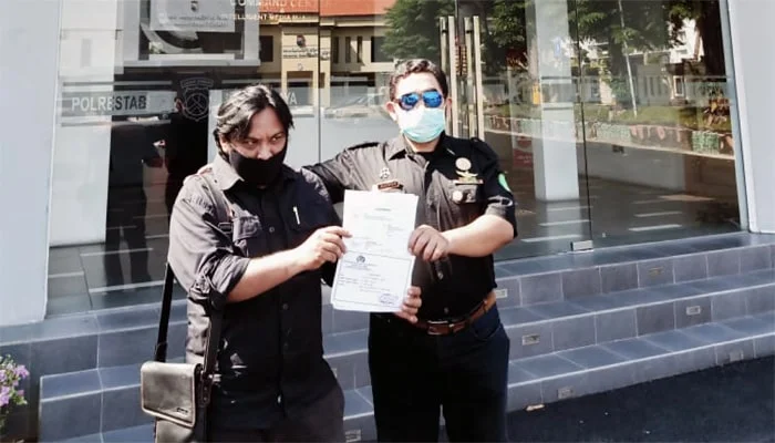 Wasekjen LPK-LI Resmi Layangkan Surat Aduan ke Polrestabes Surabaya Wasekjen LPK-LI