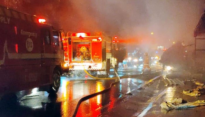 Kebakaran bengkel las