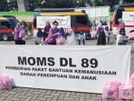 Moms DL 89 Bagikan Bantuan Kemanusiaan Ramah Perempuan dan Anak