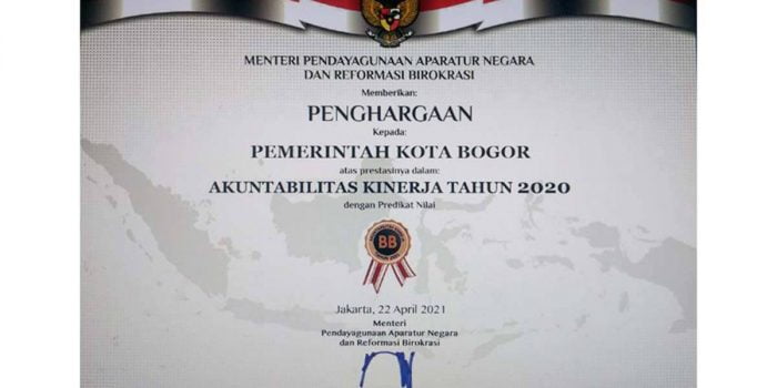 Pemkot Bogor Berhasil Pertahankan Peringkat SAKIP dan RB