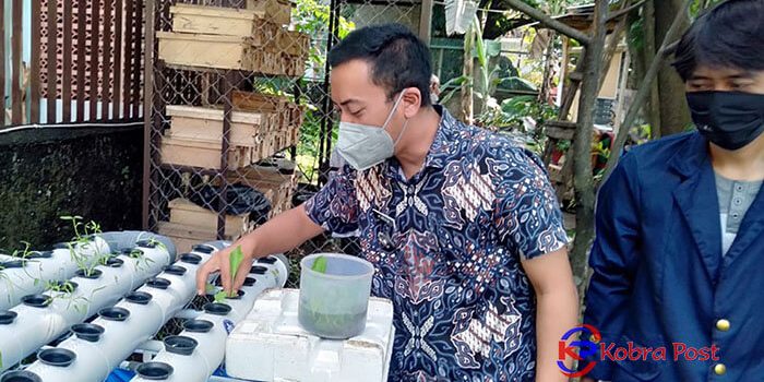 Mahasiswa IPB  Persembahkan Aquaponik Untuk KWT Kenanga Babakan