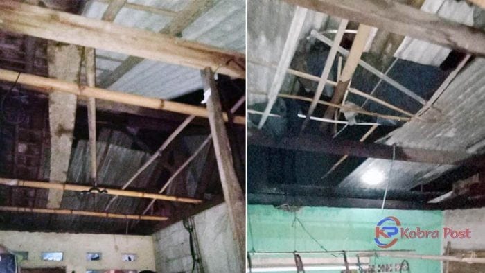 30 Rumah Warga Bojong Rangkas Terhempas Puting Beliung Bojong Rangkas