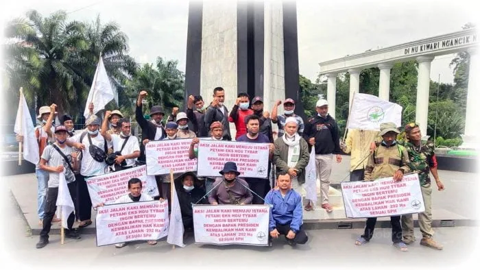Banyak Intimidasi, Aksi Long March Petani Eks HGU Tybar Terus Berjalan Petani Eks HGU Tybar