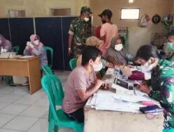 Korem 061/SK  Sasar Vaksin Warga Mekarjaya Cigudeg