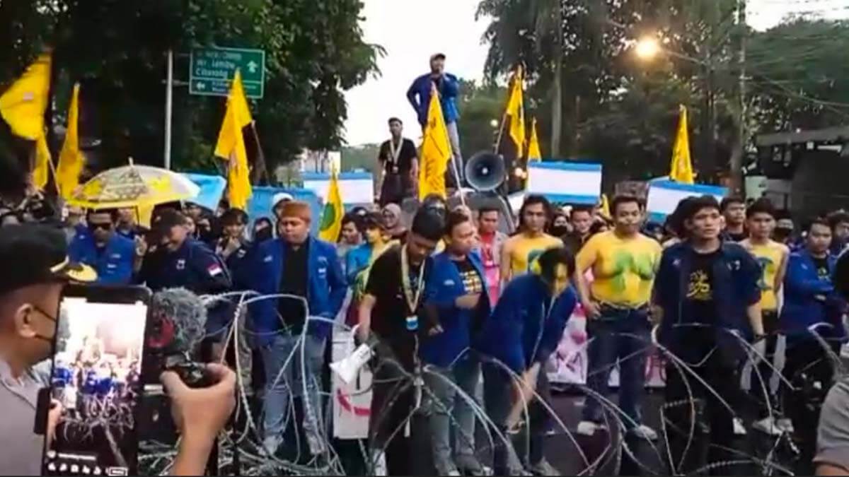 Aksi Demo Mahasiswa PMII di Bogor, Ini Tuntutannya Aksi Demo Mahasiswa PMII di Bogor