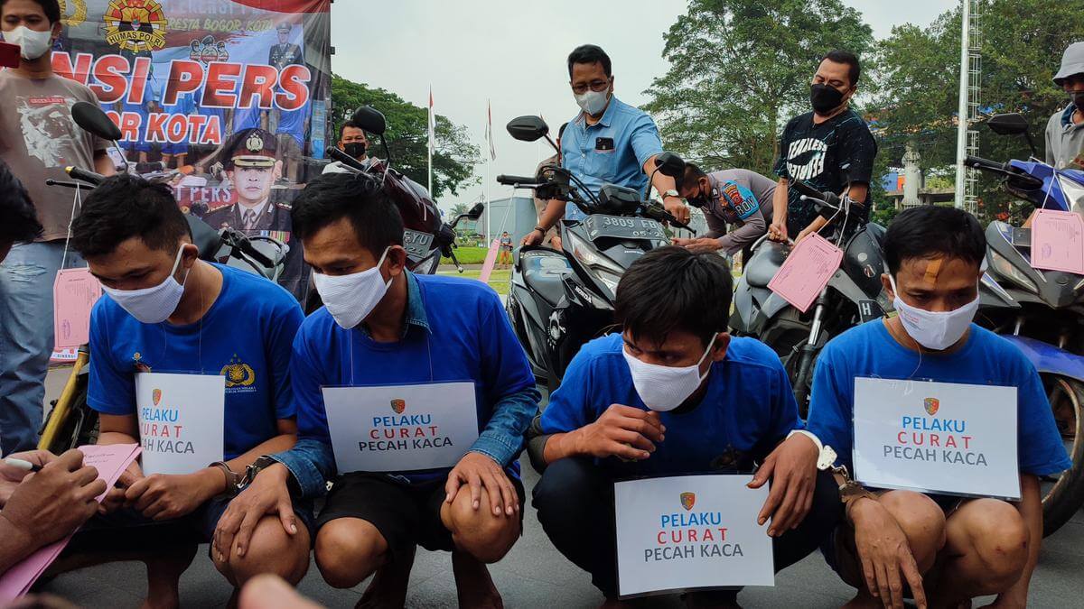 Polresta Bogor Kota Tangkap 4 Pelaku Curat