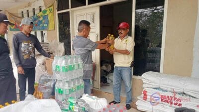 Jelang Lebaran, PT Sinar Pingsenwen Bentonit Bagi-bagi Sembako