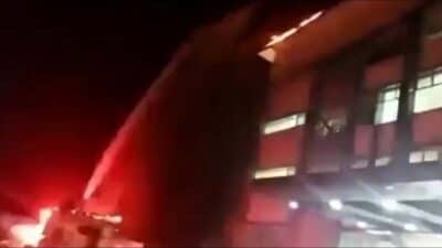 Lantai 4 Gedung RSUD Leuwiliang Bogor Terbakar