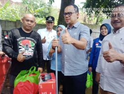 Dinsos Kota Bogor Salurkan Bantuan Untuk Korban Banjir Kertamaya