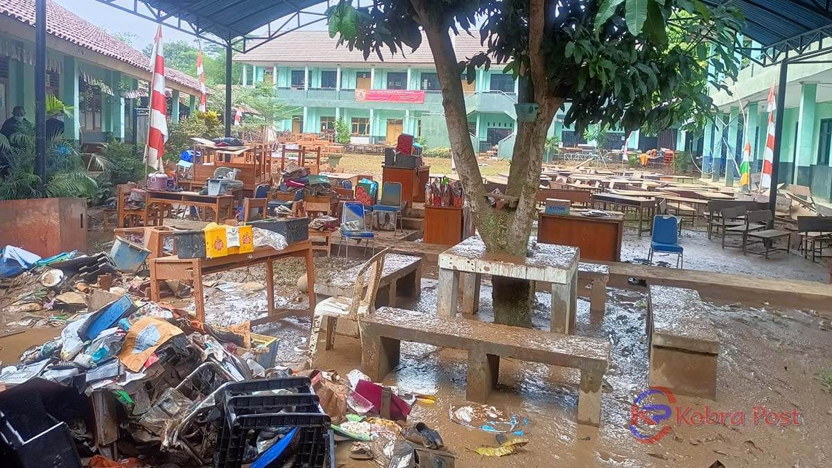 Pasca Banjir, Begini Kondisi SMK Nusantara dan SMK Bina Warga 2 Bogor kondisi SMK Bina Warga 2 pasca banjir