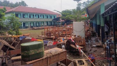 Pasca Banjir, Begini Kondisi SMK Nusantara dan SMK Bina Warga 2 Bogor