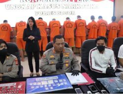 Dalam Satu Bulan, Polres Bogor Ringkus 15 Pelaku Kasus Narkoba