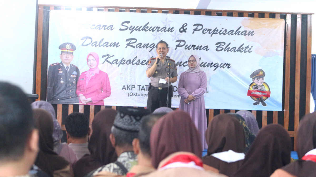 Memasuki Purna Bhakti, Kapolsek Rancabungur AKP Tatang Hidayat Pamitan kapolsek