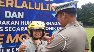 Satlantas Polresta Bogor Kota Gelar Sosialisasi Program ETLE Mobile lantas