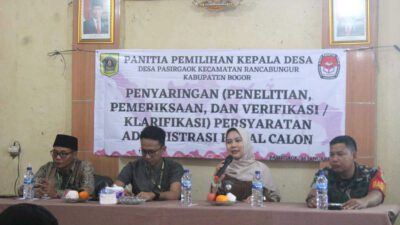 Panitia Pilkades Pasirgaok Gelar Verifikasi Balon