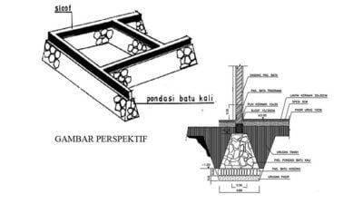 struktur pondasi batu kali