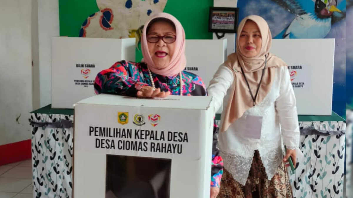 Pemungutan suara Pilkades Ciomas Rahayu 2023