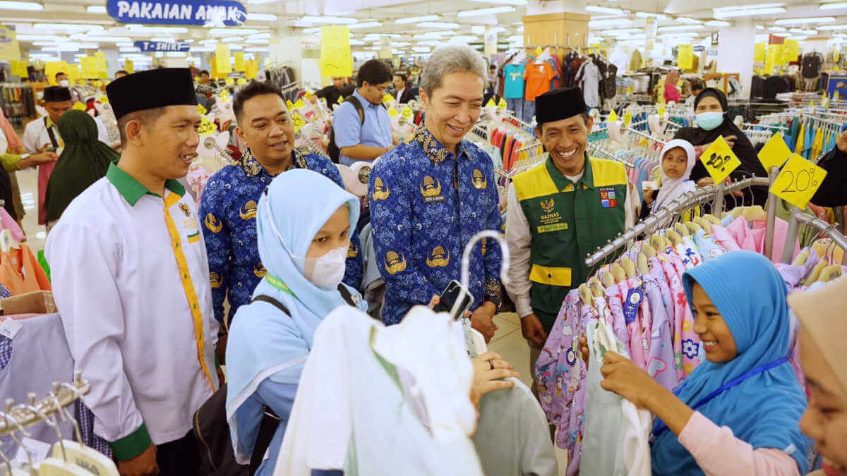 Baznas Kota Bogor Ajak 100 Anak Yatim Belanja Kebutuhan Lebaran