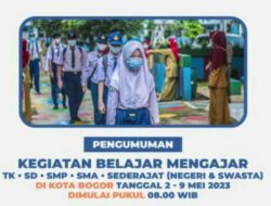 Disdik Kota Bogor Rubah Jam Masuk Sekolah Jadi Pukul 08.00 WIB jam masuk sekolah