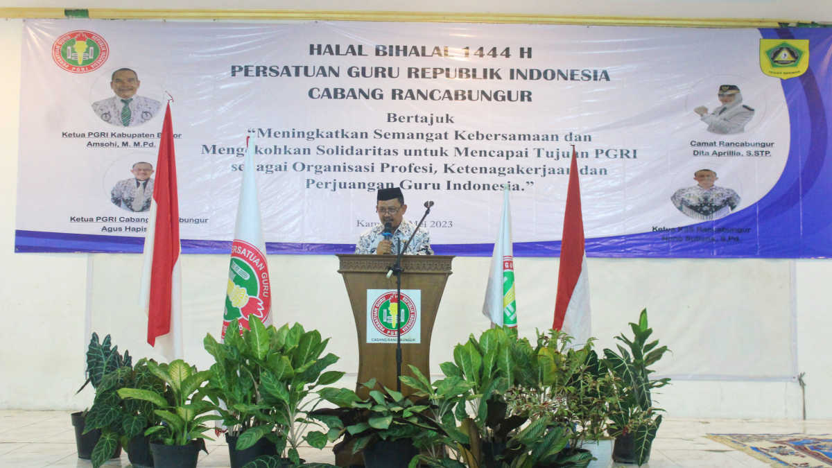 Halalbihalal PGRI Kecamatan Rancabungur bihalal