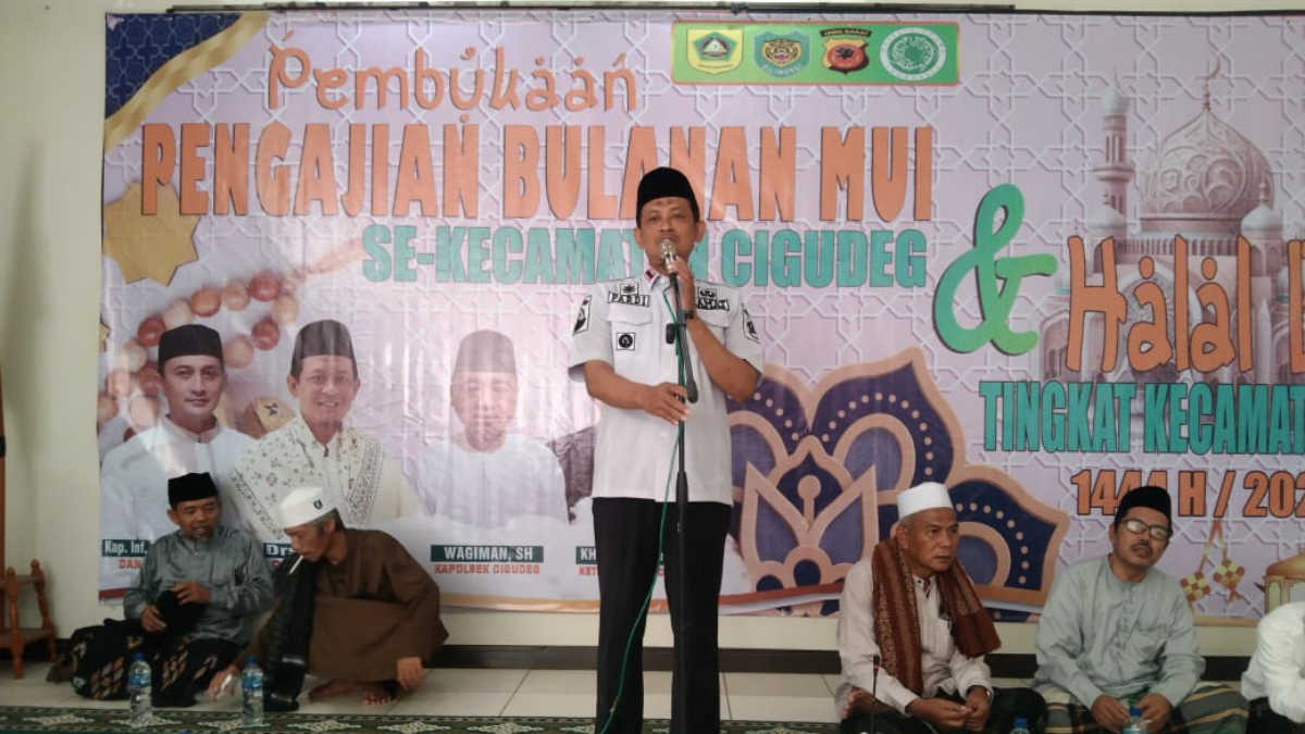 Camat Cigudeg Minta Para Kades Anggarkan untuk Pengajian
