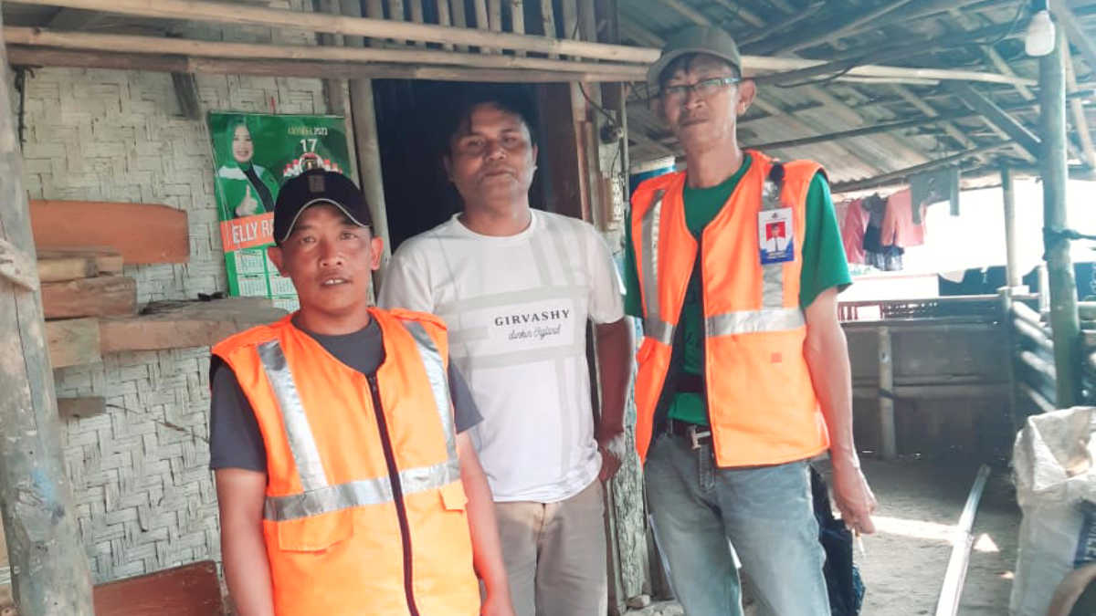 Program bantuan listrik masuk desa di desa wargajaya