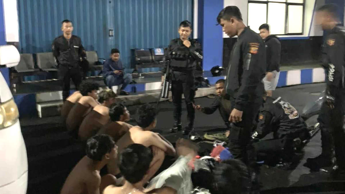 Diduga Gangster, Polisi Amankan 8 Orang di Bogor