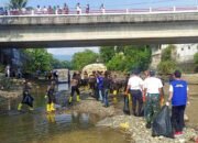 Peduli Kali Cikaniki, Apdesi dan Antam Kompak Pungut Sampah Apdesi Kecamatan Nanggung dan PT Antam Kompak Bersihkan Kali Cikaniki
