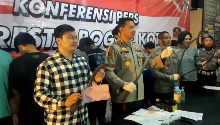 5 Tersangka Pelaku Kejahatan Jalanan di Kota Bogor Ditangkap