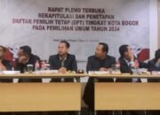 KPU Tetapkan DPT Pemilu 2024 di Kota Bogor 800.181 Pemilih