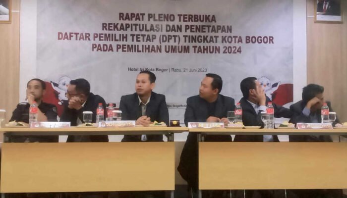 KPU Tetapkan DPT Pemilu 2024 di Kota Bogor 800.181 Pemilih