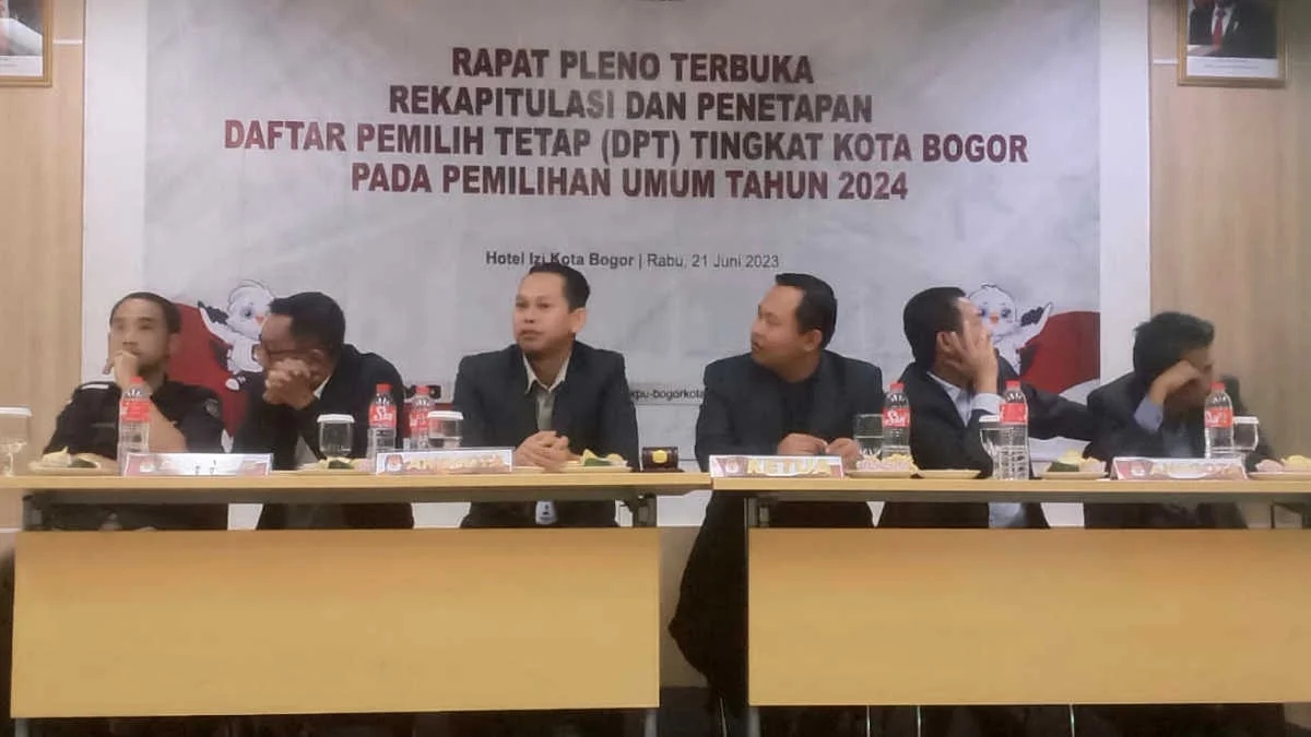 KPU Tetapkan DPT Pemilu 2024 di Kota Bogor 800.181 Pemilih