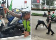 Pengendara Motor Tewas Usai Tabrakan dengan Truk di Jalan Narogong